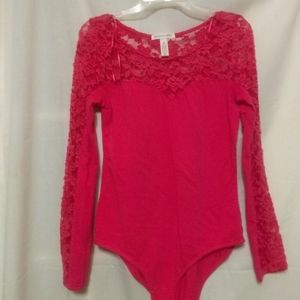 Netted top onesie